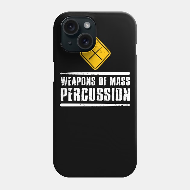 Weapons of Mass Percussion Drumstick Drum Player Phone Case by phoxydesign