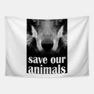 save our animals Tapestry