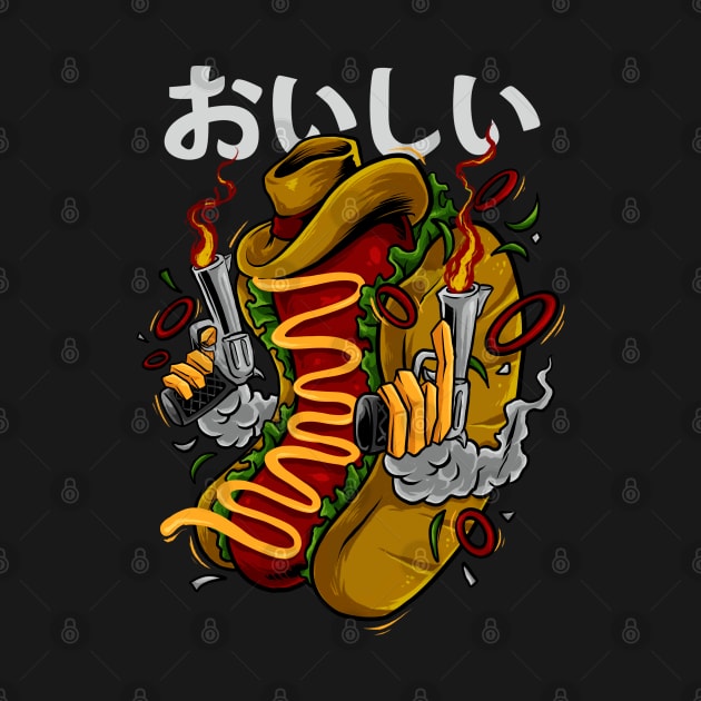 cowboy hotdog by spoilerinc