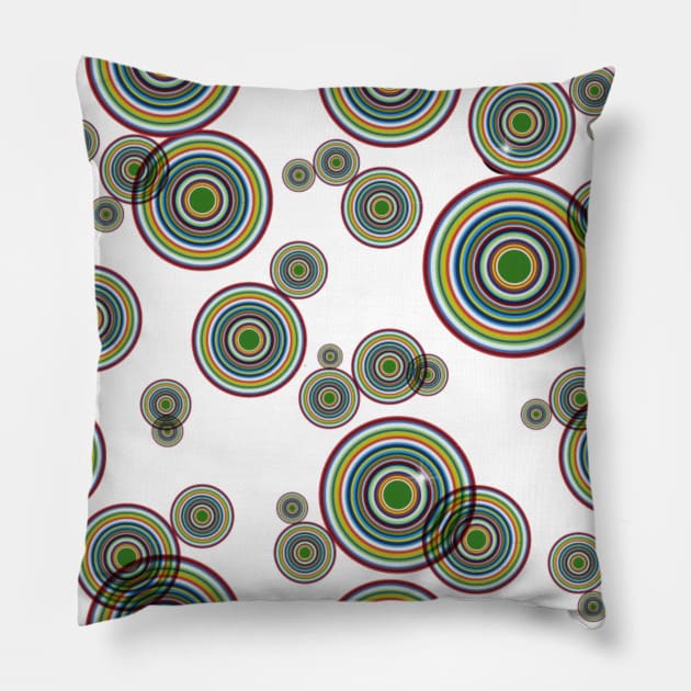 Just Circles Pillow by designsbycreation