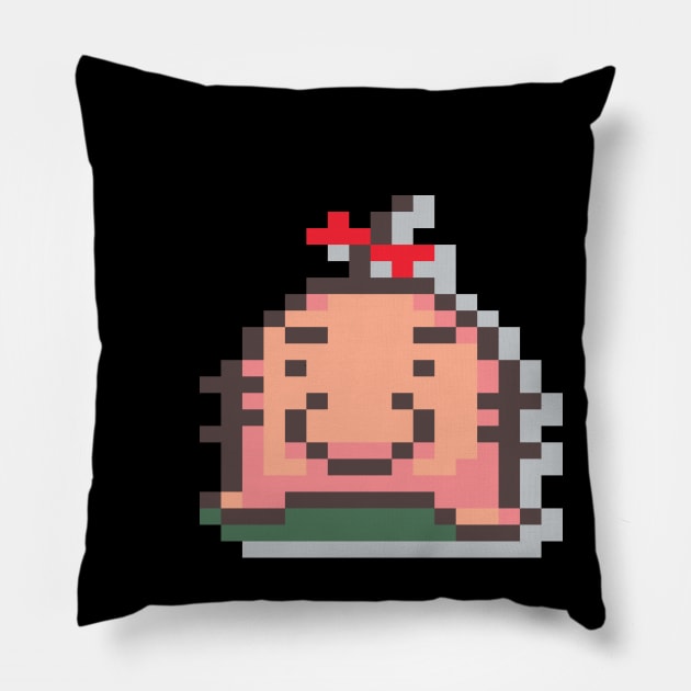 Mr. Saturn Pixel Tee - Ness Alt. Costume #6 Pillow by FakieNosegrob00