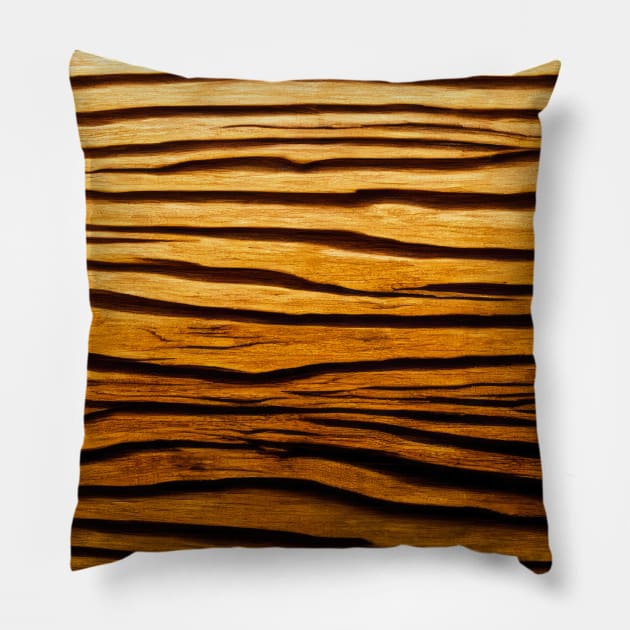 Photoreal Wood Wonder - wood grain art Pillow by Lematworks