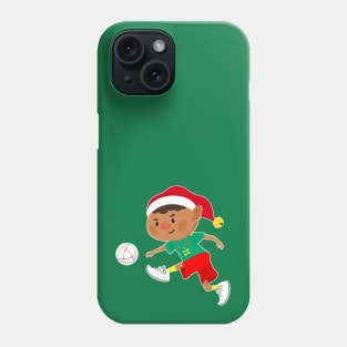 Cameroon football Christmas elf. Football World Cup soccer T-Shirt Phone Case