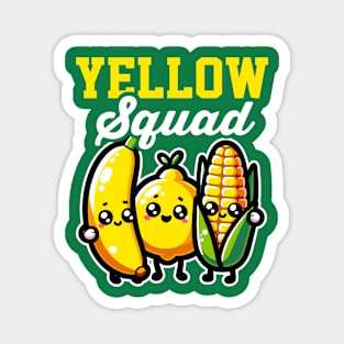 Yellow Squad Banana Lemon & Corn Magnet