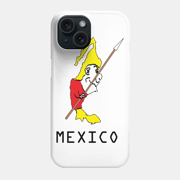 A funny map of Mexico - 2 Phone Case by percivalrussell