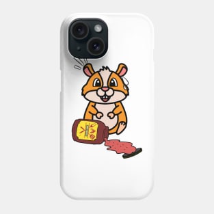 Funny hamster Spills BBQ Sauce Phone Case