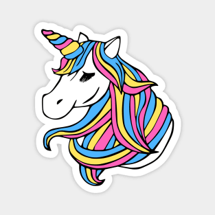 Pansexual Flag Unicorn Magnet