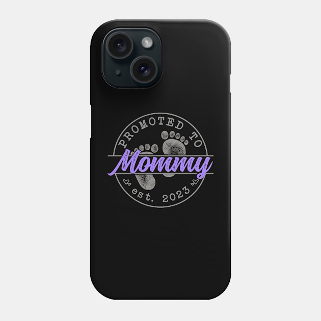 Promoted to Mom (sunset purple) - Mothers Day 2023 Phone Case by RichyTor