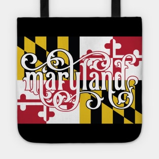 Maryland Flag Script Tote