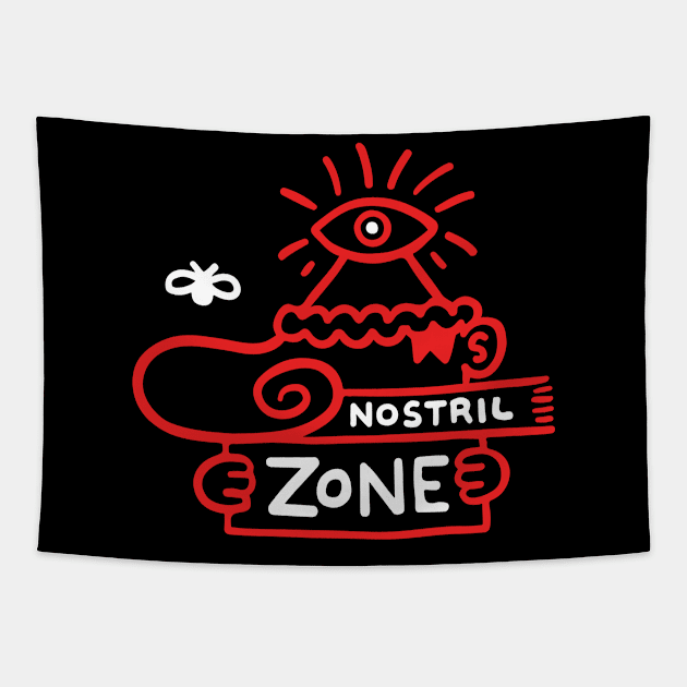 Official Nostril Zone Shirt Tapestry by LittleCozyNostril