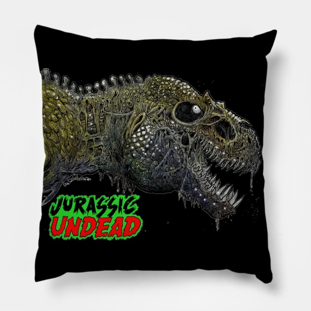 T-Rex Undead Pillow by rsacchetto