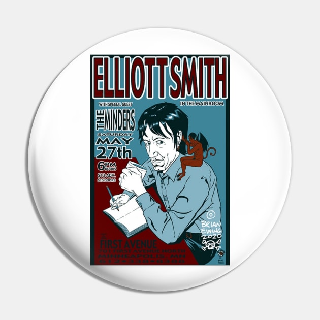 Elliot Smith Pin by TheTwinfine