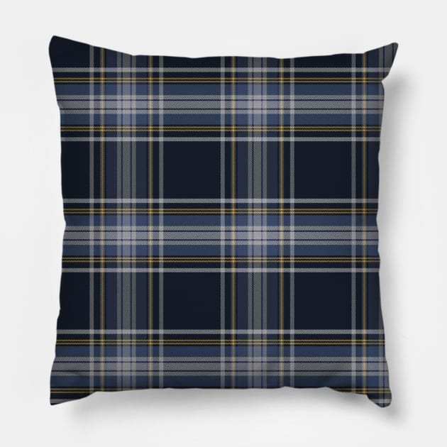 Blue tartan Pillow by bumblethebee