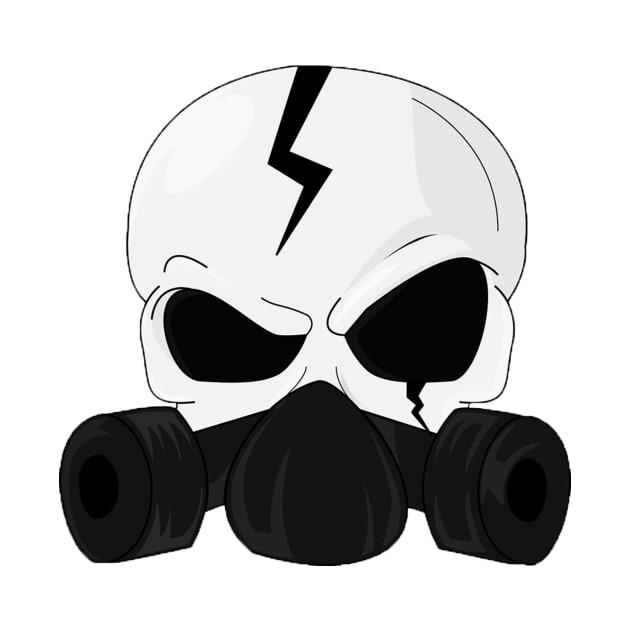 MASK SKULL TOXIC VIRUS by JMPrint