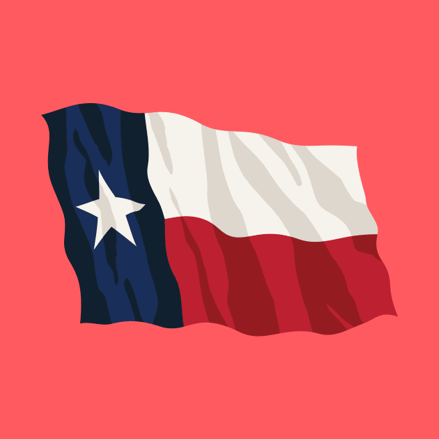 Texas Pride Waving Texan Flag by hobrath