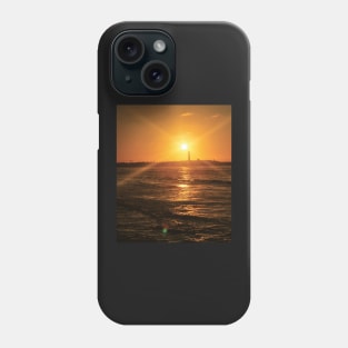 sunset on the ocean Phone Case