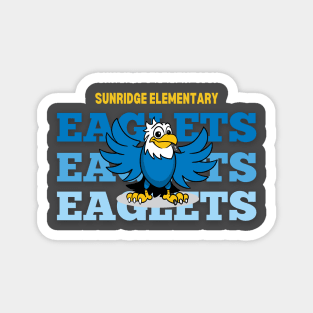 Soaring Eaglet over Mascot Name Magnet