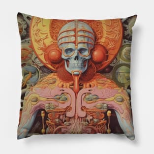 Esoteric Skull Pillow