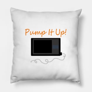 Pump It Up! Orange Pillow