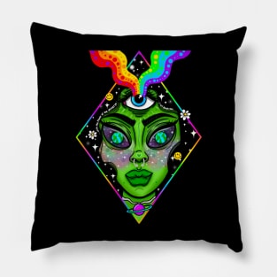 Alien babe Pillow