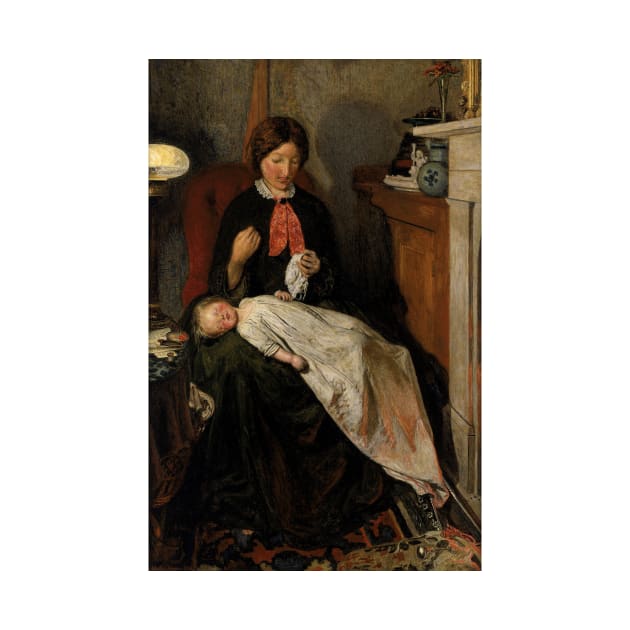 Waiting - An English Fireside of 1854-55 by Ford Madox Brown by Classic Art Stall