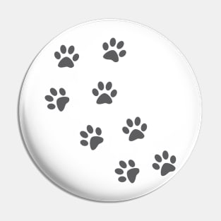 Animal footprint - gray. Pin