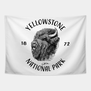 Yellowstone National Park, Tough Old Bison Tapestry