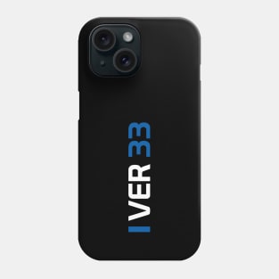 VER 33 Design - White Text. Phone Case