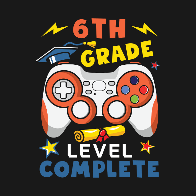 Custom Grade level complete tee Graduation Gift End of school last day of school Video Game Tee by inksplashcreations