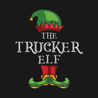 The Trucker Elf Matching Family Christmas Pajama T-Shirt