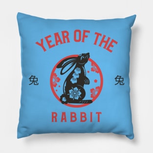 Year of the Rabbit Chinese Zodiac Pillow