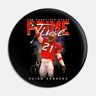 Deion Sanders - San Francisco 49ers Original Aesthetic Tribute 〶 Pin