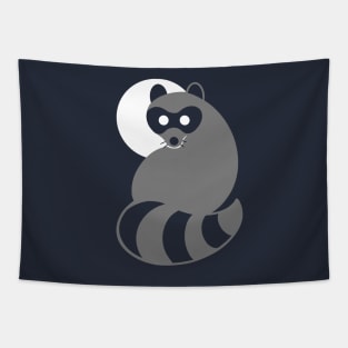 Trash Panda at Night, Trash Panda at Night (black background) Tapestry