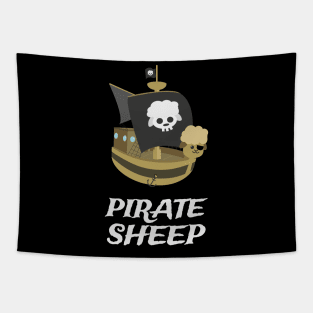 Funny Pirate Ship | Gift Ideas | Sheep Puns Jokes Tapestry