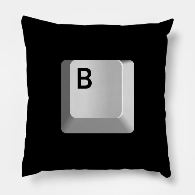 B Key Pillow by StickSicky