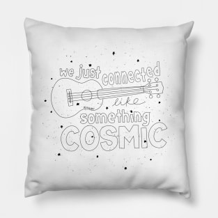 Something Cosmic - black Pillow