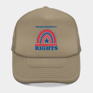 Pro Choice Boho Rainbow Feminist Stars Stripes Reproductive Rights Hat