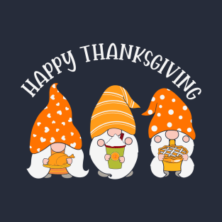 Happy thanksgiving with 3 little dwarfs T-Shirt