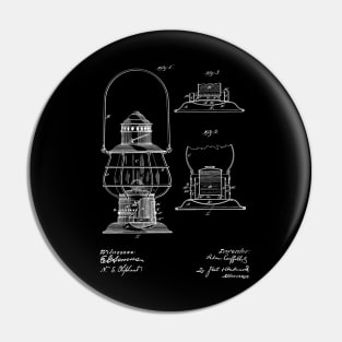 Lantern Vintage Patent Drawing Pin