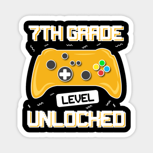 7th Grade Level Unlocked Back to School Magnet
