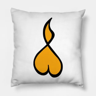 Modernized Eygptian symbol for fire Pillow