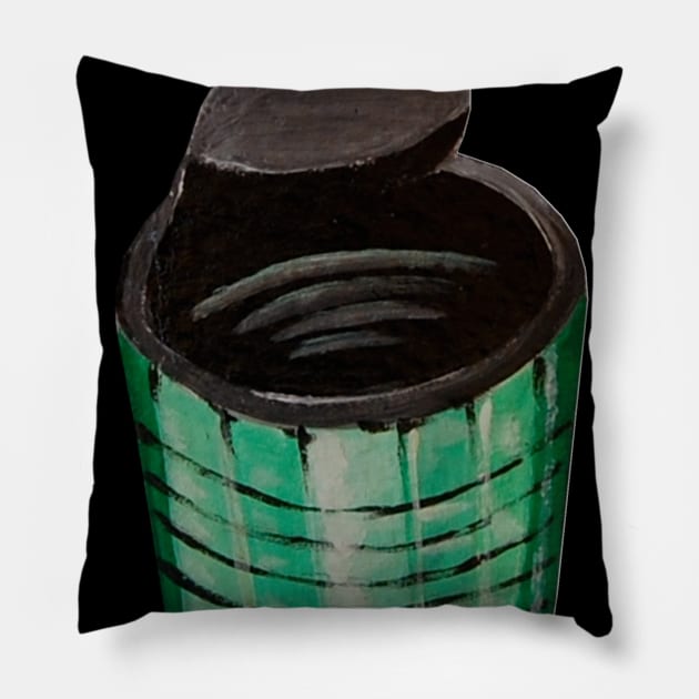 Tin Can Pillow by PaintingsbyArlette