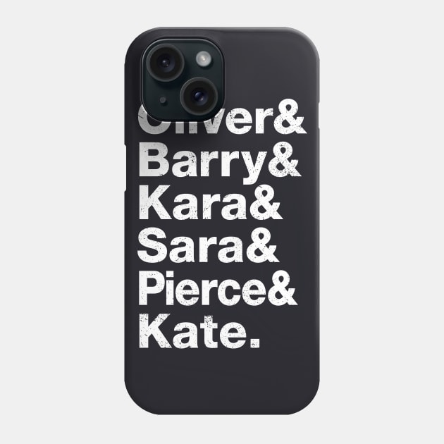 Arrowverse List Phone Case by The_Interceptor