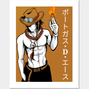 One Piece Portgas D. Ace Pixel Art Art Board Print for Sale by kobmamba