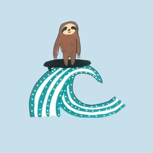 Surfing Sloth T-Shirt