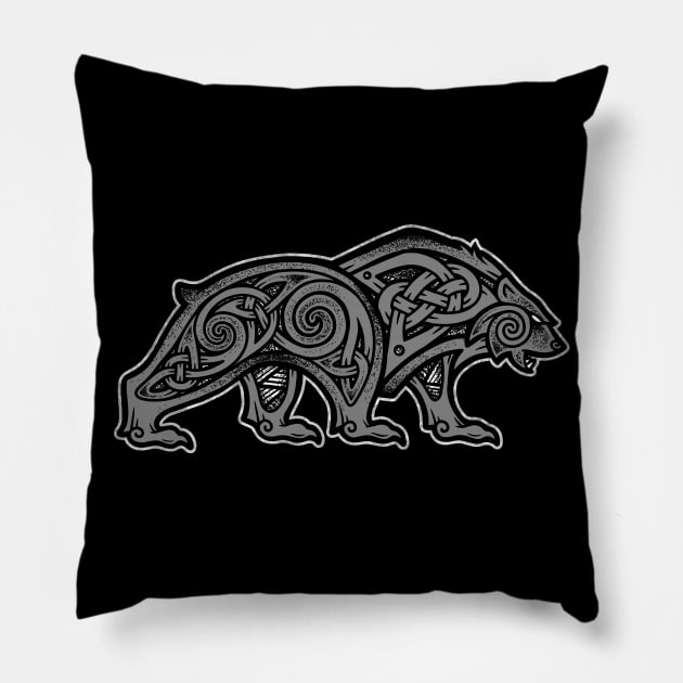 Bear Pillow by celtichammerclub