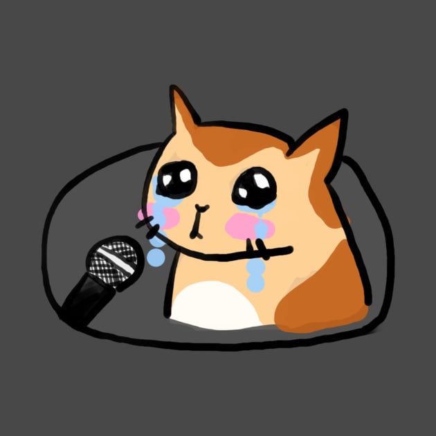 crying cat meme by sesame doodles