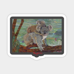 Koalas cuddling Magnet