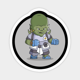 Relic Hunters - Green Orc with Blue Clothes Magnet