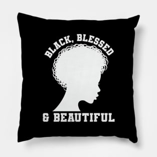 Black Blessed and Beautiful, Black History Month, Black Lives Matter, African American History Pillow